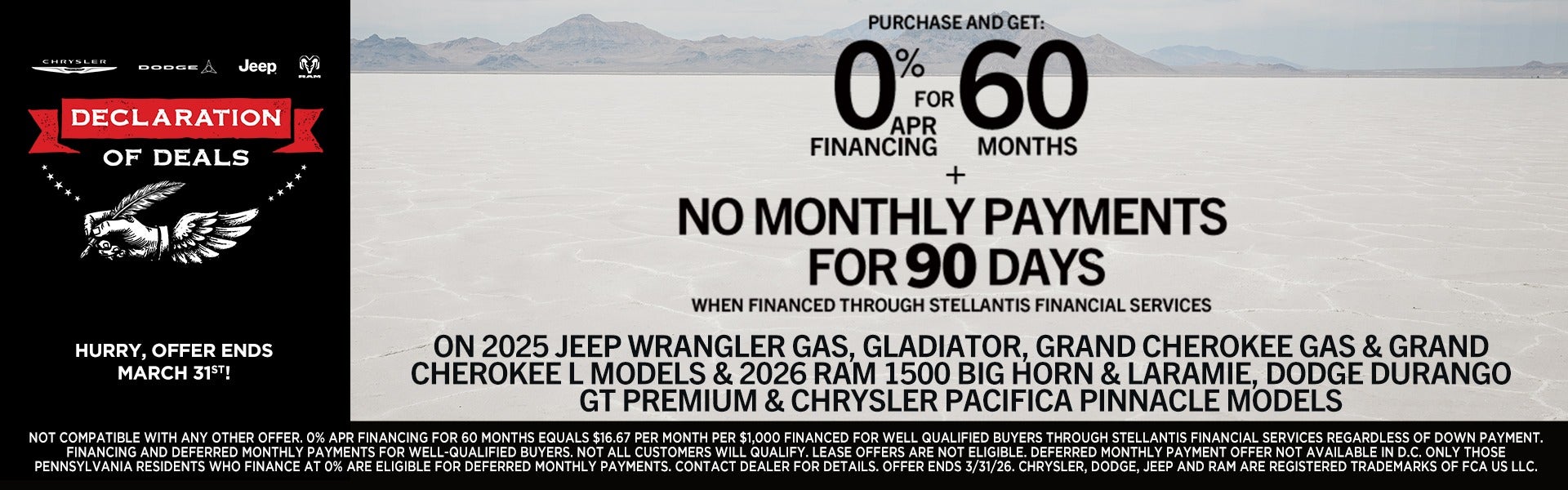 Get 0% APR for 60 Months